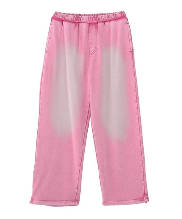 FACE LABEL WASHED SWEATPANTS