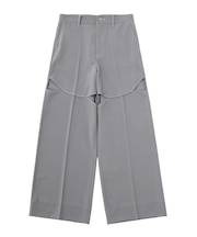 CURVED CUT PANELED PANTS
