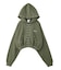 STUDDED ZIP UP SWEAT HOODIE