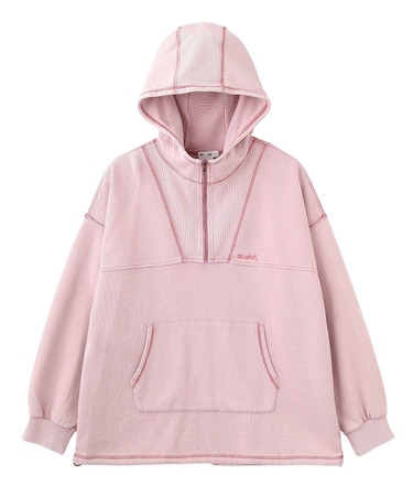 BLEACHED ANORAK SWEAT TOP