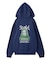FACE PATCH AND LOGO ZIP UP SWEAT HOODIE