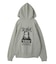 FACE PATCH AND LOGO ZIP UP SWEAT HOODIE