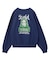 FACE PATCH AND LOGO CREWNECK SWEAT TOP