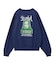FACE PATCH AND LOGO CREWNECK SWEAT TOP