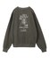MIX LOGO & FACE FADED CREWNECK SWEAT TOP