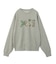 RHINESTONE CAMO LOGO SWEAT TOP