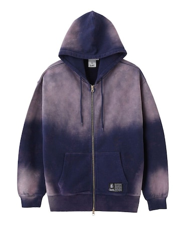 OVERDYED ZIP UP SWEAT HOODIE