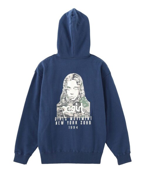 COLLAGE CAMO FACE ZIP UP SWEAT HOODIE