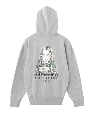 COLLAGE CAMO FACE ZIP UP SWEAT HOODIE