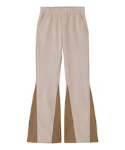 FAUX SUEDE FLARE PANTS