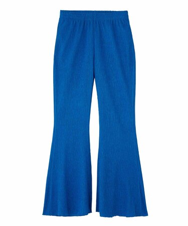 CREPE LETTUCE EDGE FLARE EASY PANTS
