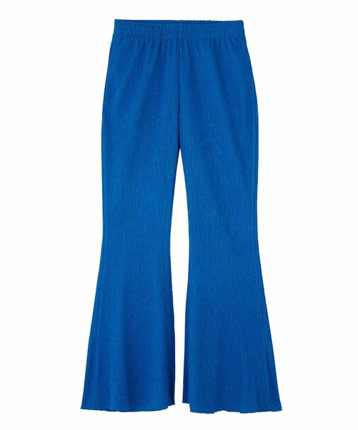CREPE LETTUCE EDGE FLARE EASY PANTS