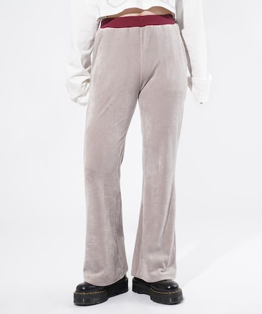 VELOUR FLARE PANTS