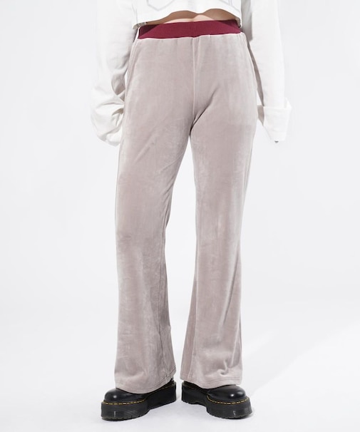 VELOUR FLARE PANTS