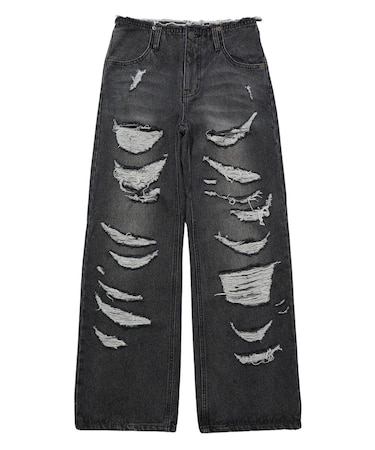 RIPPED DENIM PANTS