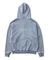 BLEACHED LOGO PATCH ZIP UP SWEAT HOODIE