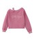 FADED LAYERED SHOULDER SWEAT TOP