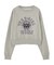 COLLEGE LOGO COMPACT SWEAT TOP