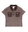 FADED WOVEN MIX TOP