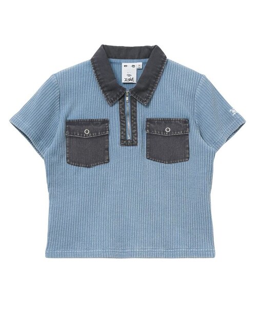 FADED WOVEN MIX TOP