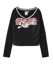 MESH PANELED L/S COMPACT TOP