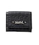 MILLS LOGO FAUX CROCO MINI WALLET