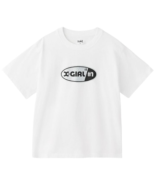 NUMBER 1 GLITTER OVAL LOGO S/S TEE