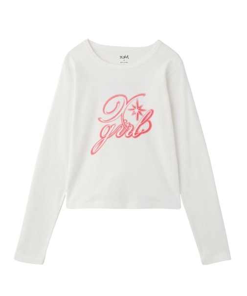 SPRAY LOGO L/S TOP