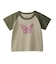 GLITTER BUTTERFLY RAGLAN S/S BABY TEE