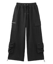 FACE LABEL MULTI POCKET SWEAT PANTS