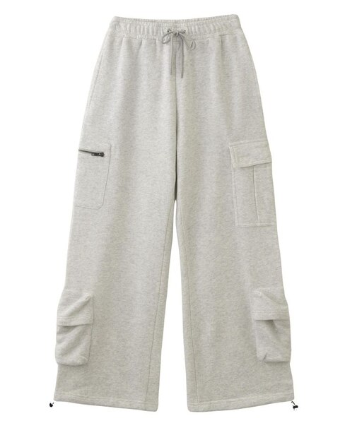 FACE LABEL MULTI POCKET SWEAT PANTS