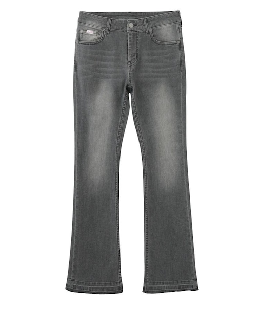 BUTTERFLY POCKET SKINNY DENIM PANTS