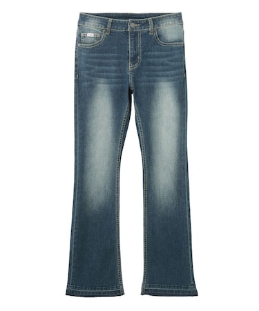 BUTTERFLY POCKET SKINNY DENIM PANTS