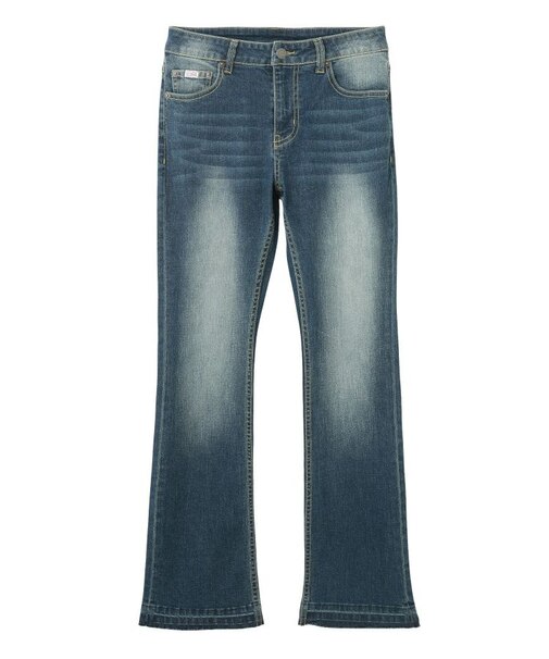 BUTTERFLY POCKET SKINNY DENIM PANTS