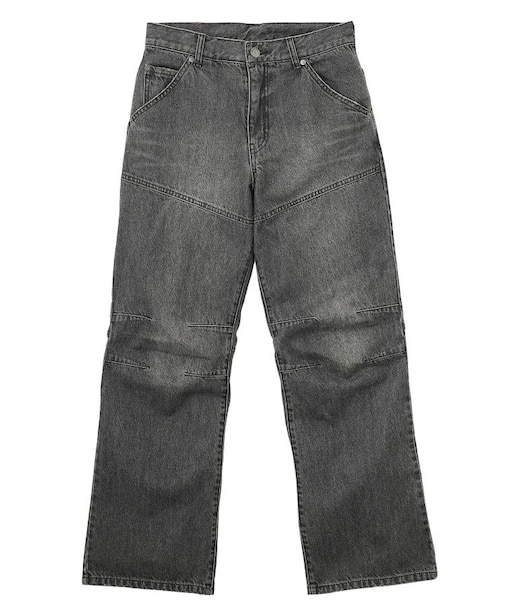 PANELED DENIM PANTS