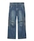 SIDE VENTILATION FLARE DENIM PANTS