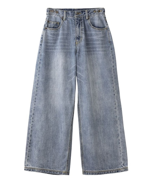 WAIST ADJUST DENIM PANTS