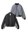 PANELED FUR REVERSIBLE MA-1 JACKET