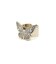 RHINESTONE BUTTERFLY LOGO RING