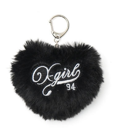 PADDED HEART KEY CHARM