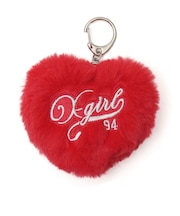PADDED HEART KEY CHARM