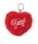 PADDED HEART KEY CHARM