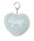 PADDED HEART KEY CHARM