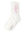 PENCIL SCRIPT LOGO RIB SOCKS