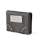 METAL LABEL FAUX LEATHER MINI WALLET