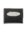 SILVER GLITTER OVAL LOGO BUCKLE MINI WALLET