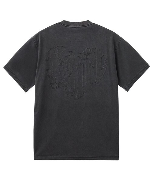 PIGMENT DYED HEART AND LOGO S/S TEE