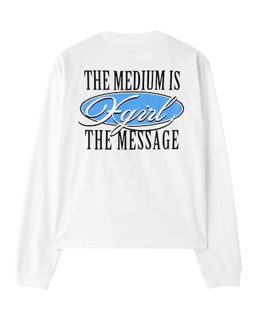 OVAL LOGO AND MESSAGE L/S TEE