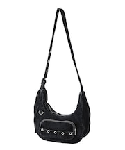 FLOCKED DENIM BAG