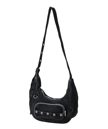 FLOCKED DENIM BAG